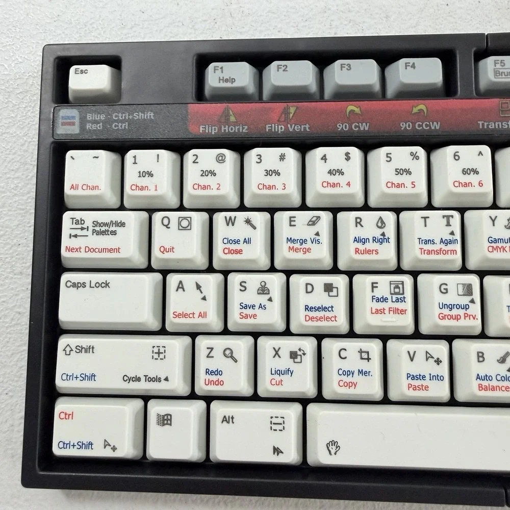 Zboard Keyboard Keyset Overlay Adobe Photoshop Foldable‎